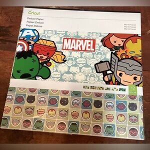 Cricut Marvel 12 Pages Of 12”x12” Scrapbook Paper Double Sided